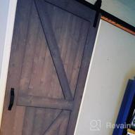 img 1 attached to 48In X 84In Grey Sliding Barn Door With 8Ft Hardware Kit, Pre-Drilled Ready To Assemble DIY Unfinished Solid Spruce Wood Panelled K-Frame review by Alvin Bonifacio