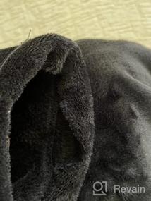 img 7 attached to Verabella Men & Women'S Plush Fleece Robe W/ Hood - Solid Color Bathrobe