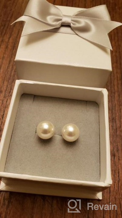 img 1 attached to 🌸 ZDaoBen 925 Sterling Silver Cat Pearl Earrings for Women Girls - Lovely Cat Jewelry Gift with Gift Box review by Stephanie Wilson