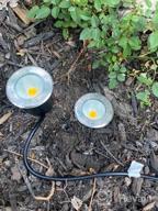 img 1 attached to SUNVIE Low Voltage Landscape Lights With Wire Connectors 12W LED Well Lights IP67 Waterproof Outdoor In-Ground Lights 12V-24V Warm White Pathway Garden Lights For Driveway Deck (10 Pack & Connectors) review by Brion Pine