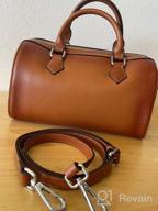 img 1 attached to Heshe Women'S Genuine Leather Tote Handle Handbag: High-Quality Designer Purse review by Mick Ohlrogge