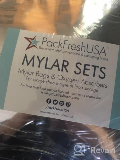 img 1 attached to 50-Pack 8” X 12” Mylar Bags With 300Cc Oxygen Absorbers And Heat Sealable Rounded Corners - Free Long-Term Food Storage Guide Included. review by Josh Hamler