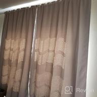 img 1 attached to Deconovo Beige 84 Inch Long Curtains For Bedroom And Living Room - 2 Panels Of Light Beige Rod Pocket Drapes For Spring Decoration, Measuring 42W X 84L Inches review by John Walker