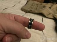 img 1 attached to 🔨 Stainless Steel Norse Viking Spinning Rings - Customizable Fidget Band Ring for Men and Women, Ideal for Anxiety Relief - FaithHeart review by Bob Novitsky