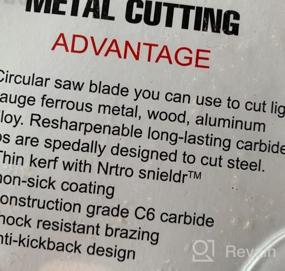 img 4 attached to Metal Cutting Saw Blade With Thin Kerf And Anti-Rust Coating For DeWalt, Makita, SKIL, Bosch Skil - Heavy Duty Finish Blade (4" 1 Pc) By Kinswood Circular Saw