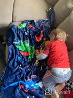 img 1 attached to Cute Dinosaur Blanket For Boys, Kids - Grey 50"X60" Flannel Gift Throw With Colorful Simple Strokes Design - Bedroom And Kids Room Decor review by Jack Boldt