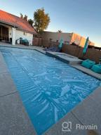 img 1 attached to Sun2Solar Clear 10-Foot-By-16-Foot Rectangle Solar Cover 1200 Series Heat Retaining Blanket For In-Ground And Above-Ground Rectangular Swimming Pools Use Sun To Heat Pool Bubble-Side Down review by Christopher Williams