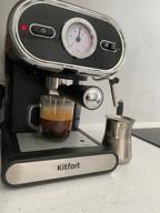 img 3 attached to Rozhkovy coffee maker Kitfort KT-702, black review by Franciszka Mazurek ( ᠌