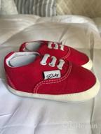 img 1 attached to BENHERO Canvas Toddler Sneaker: Anti-Slip Baby Boys and Girls First Walkers Candy Shoes, Available in 12 Colors - Sizes 0-24 Months (13cm, 12-18 Months Toddler, Aa/Red) review by Gavin Hernandez