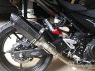 img 1 attached to Kawasaki Ninja 400 Z400 Slip-On Exhaust System Including Muffler For Improved Performance - Compatible With Models From 2018, 2019, And 2020 review by David Carter