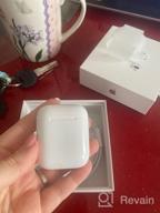 img 1 attached to Apple AirPods 2 wireless headphones with charging case MV7N2 RU, white review by Agata Klimczak ᠌