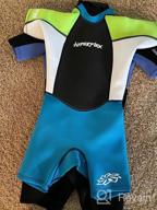 img 1 attached to Kid'S Shorty Wetsuit - Hyperflex Access 2Mm Back-Zip Springsuit With 4-Way Stretch Neoprene, Adjustable Collar, And Flat Lock Construction - Provides Warmth And 50+ UV Protection review by Harel Leary