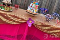 img 1 attached to Gorgeous Gold Sequin Tablecloth - 90X132In Rectangle For Birthday, Wedding & Christmas Parties! review by Cody Johnson