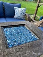 img 1 attached to High Luster Cobalt Blue Reflective Fire Glass - Ideal For Fireplace, Fire Pit, And Landscaping - 10 Lb Pack By Mr. Fireglass review by Rick Bishop