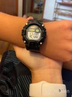 img 1 attached to 🌲 Boys Camouflage LED Sports Kids Watch: Waterproof Digital Electronic Military Wristwatch with Silicone Band, Alarm, Stopwatch - Age 5-10 review by Jason Connolly