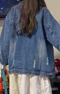 img 1 attached to 🧒 Oversize Denim Jackets for Kids Girls, Loose Classic Coats, Jeans Tops, Casual Outerwear for Children Boys, Teen Outfit, 5-14 Years review by Christopher Cortez