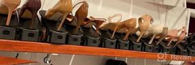 img 6 attached to Максимизируйте пространство в гардеробе с регулируемым органайзером для обуви Neprock - двухуровневый держатель для обуви.