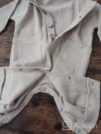 картинка 1 прикреплена к отзыву 👶 Feidoog Baby Boys Girls 2-Pack Solid Romper Button Long Sleeve Jumpsuit Outfits Clothes Sets от Jaleel Akuffo