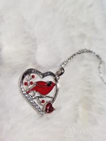 img 6 attached to Women'S 925 Sterling Silver Red Cardinal Memorial Necklace - I'M Always With You Pendant Jewelry Gift