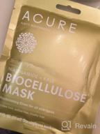 img 1 attached to Acure Brightening Bio-Cellulose Face Mask 100% Vegan Infused With Niacinamide & Kale For A Radiant Glow - Vitamin B3 For All Skin Types - Single Use Pack Of 1 review by Kevin Grizzle