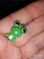 img 1 attached to 🐸 ROSTIVO Cute Frog Dangle Earrings for Women and Girls - Adorable Animal Jewelry review by Sandy Reed