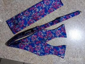 img 8 attached to Upgrade Your Wedding Party Look With Alizeal Men'S Paisley Jacquard Tuxedo Bow Tie Set