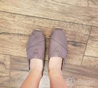 img 1 attached to 🩰 Canvas Slip-on Ballet Flats: Women's Classic Casual Sneakers & Loafers review by Bradley Stewart