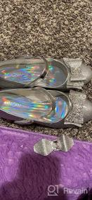 img 5 attached to Adamumu Princess Toddler Sparkle Girls' Flat Shoes