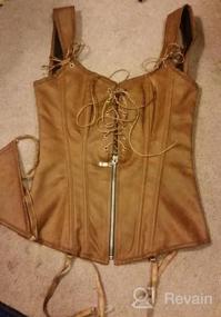 img 5 attached to Steampunk Corset Bustier - Vintage Renaissance Style By Bslingerie® For Women