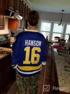 img 1 attached to Ice Hockey Jersey Inspired By The Hanson Brothers Of The Charlestown Chiefs From Slap Shot Movie - Numbers 16, 17, 18 (Jack, Steve, Jeff) review by Christopher Penn