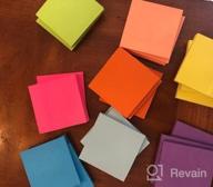 img 1 attached to 24 Pack 3X3 Inches Sticky Notes, Bright Colors Self-Stick Pads With Super Sticking Power, Easy To Post For Home Office Notebook - 84 Sheets/Pad review by Daniel Robinson