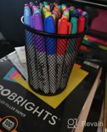 img 1 attached to Stay Organized With MaxGear'S Premium Mesh Metal Pen Holder Set - Perfect Desk Accessories For Home, School, And Office! review by Amanda Quinn