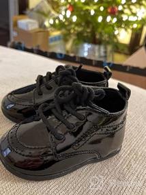 img 5 attached to Sawimlgy Premium Soft Leather Oxfords Dress Waterproof Boys' Shoes and Sneakers