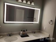 img 1 attached to Transform Your Bathroom With Keonjinn'S LED Mirror - 36X36 Inches, Adjustable Lights, Anti-Fog, Wall Mounted, And Perfect For Makeup - Horizontal/Vertical review by Kimmi Willett