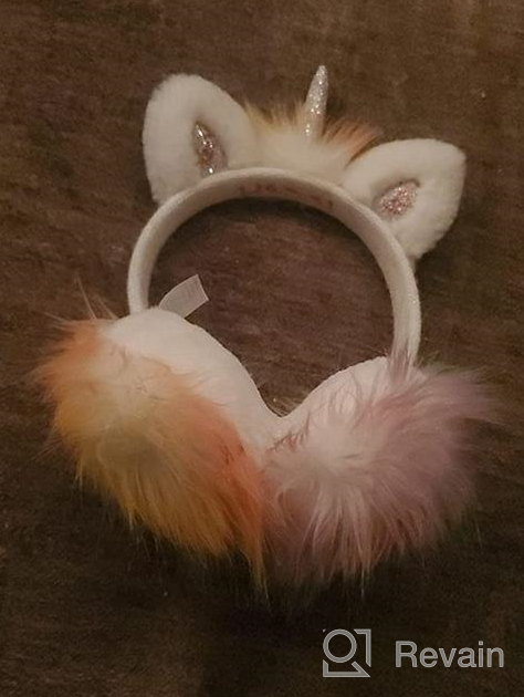 img 1 attached to Gifts Treat Unicorn Earmuffs Adjustable review by Michelle Hermann