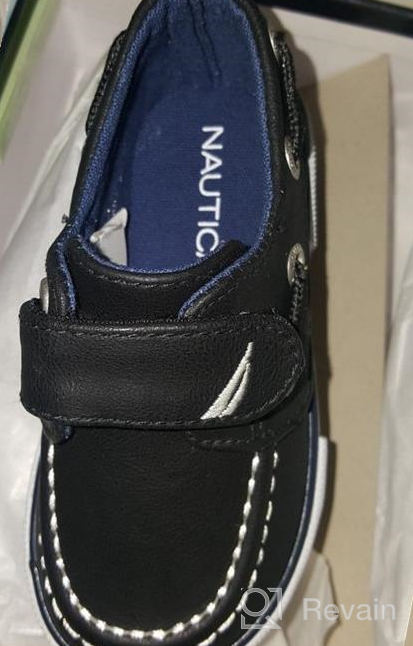 img 1 attached to Nautica Kids Boys Loafers Casual Boat Shoes - (Toddler/Little Kid) with One Strap Fastening review by Yuri Rochelin