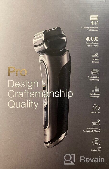 img 3 attached to 🪒 Braun Series 9 Pro 9465cc Electric Razor: Wet &amp; Dry Foil Shaver with ProLift Trimmer, SmartCare Center - Noble Metal review by Damyanti Negi ᠌