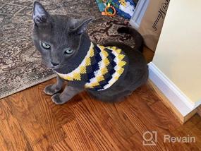 img 6 attached to Cozy Winter Knit Sweater For Cats And Small Dogs - Soft, High-Stretch Pet Clothes By Evursua