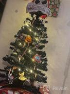 img 1 attached to 6Ft Black Pencil Christmas Tree - 520 Branch Tips, Metal Stand & Slim Design For Indoor Holiday Decorations review by Heather Jones