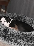 img 1 attached to Bessie And Barnie Plush Faux Fur Bagel Dog Bed - Waterproof Lining & Washable Cover - Circular Calming Dog Bed In Multiple Sizes & Colors review by Sheila Osorio