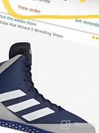 img 1 attached to Adidas Wizard Wrestling Shoes White Men's Shoes review by Maurice Hurd