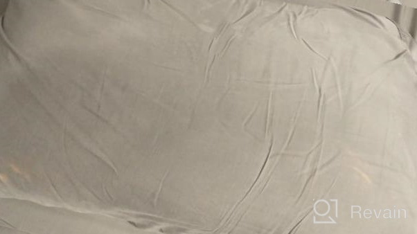 img 1 attached to Cooling Queen Size Bamboo Sheets - 4 Piece Queen Sheet Set With 16" Deep Pocket, Soft And Breathable Grey Bamboo Bed Sheets - ACCURATEX review by Tracey Gonzales