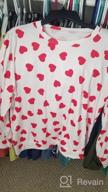 img 1 attached to Stay Stylish And Sweet With Valphsio'S Long Sleeve Heart Print Blouse For Women review by Rafael Lee