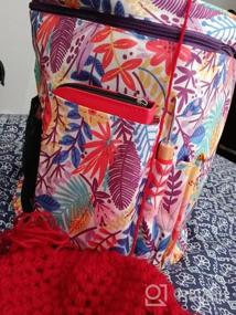 img 5 attached to Организуйте свои вещи для вязания с большой сумкой для хранения пряжи Looen - идеально подходит для путешествий!
