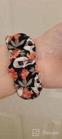 img 7 attached to Upgrade Your Fitbit Versa With TOYOUTHS Patterned Scrunchie Bands - Elastic, Stylish & Comfortable!