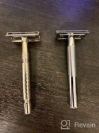 img 1 attached to Chrome Plated King C. Gillette Double Edge 🪒 Safety Razor Handle with 5 Platinum Coated Refills Pack review by Quan Tran (Louis Trn ᠌