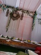 картинка 1 прикреплена к отзыву Stunning White Artificial Wisteria Garland For Home And Wedding Decoration - 12 Pack 3.6 Feet/Piece By DearHouse от Pauly Blake