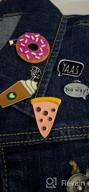 img 1 attached to 📌 Enamel Lapel Pin Set - 5 Piece Cartoon Brooch Pins for Girls Jewelry by OAONNEA review by Jamie Kamoso