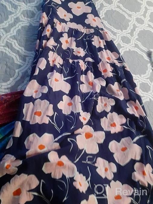 img 1 attached to Flaunt Your Summer Style With YESNO Women'S Bohemian Floral Maxi Dress review by Ruben Saunders