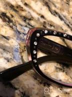 img 1 attached to Stylish Rhinestone Cateye Reading Glasses In Dual Tone Colors - Available In Multiple Magnifications! review by Rashid Vaquera